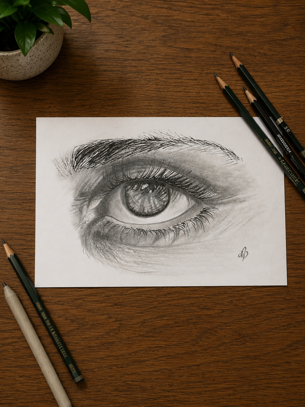 Eye Closeup 2.0 | Handmade Framed Poster – Original Artwork Wall Decor