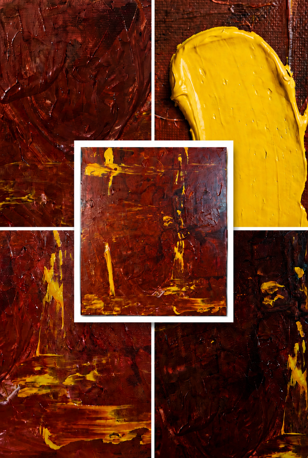 Brown Mess | Original Contemporary Acrylic Painting – 30 x 40 cm Modern Abstract Artwork