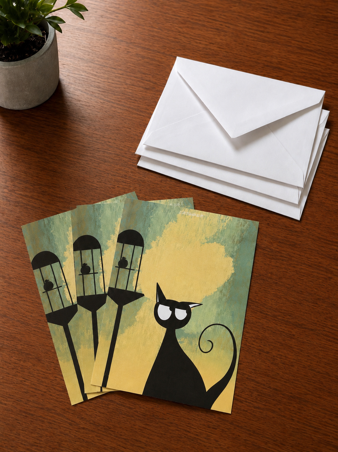 Cat Set of 3 Postcards Bundle | Illustrated Art Postcards – Original Artwork Prints