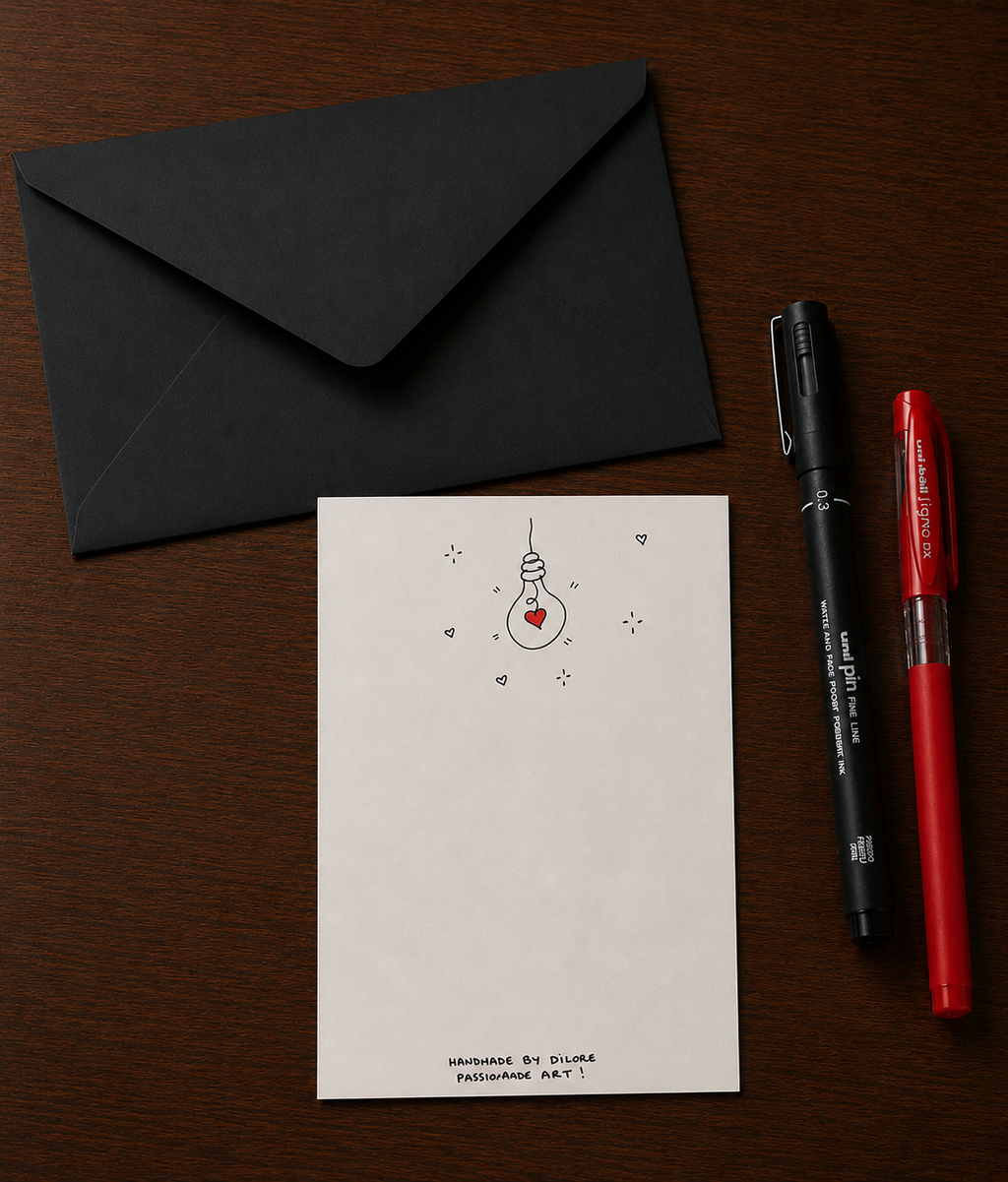 You Are My Light Special Edition | Handmade Greeting Card – Original Illustrated Card