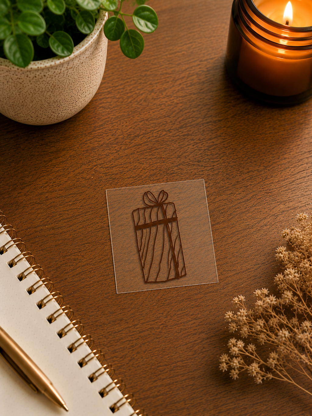 Christmas Tree Handmade Sticker Pack – Original Illustrated Stickers