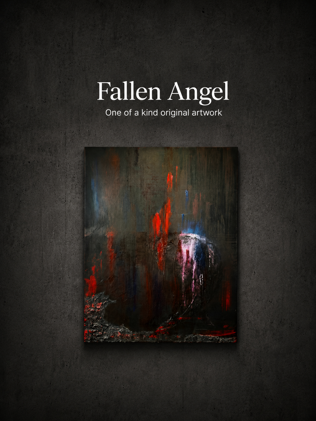Fallen Angel | Original Contemporary Acrylic Painting – 60 × 80 cm Modern Abstract Artwork