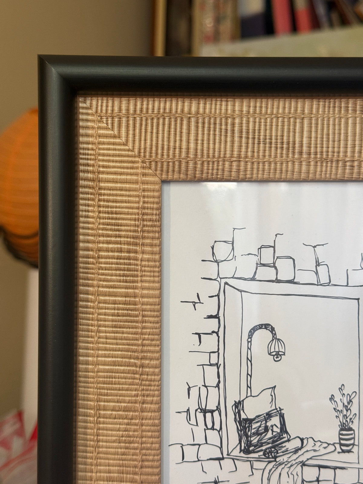 Stylized Window | Handmade Framed Poster – Original Artwork Wall Decor
