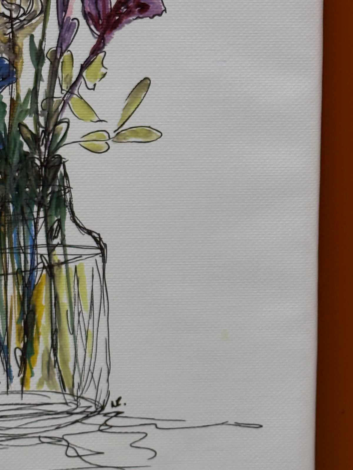 Flowers V1 | Original Contemporary Artwork – 40 × 50 cm