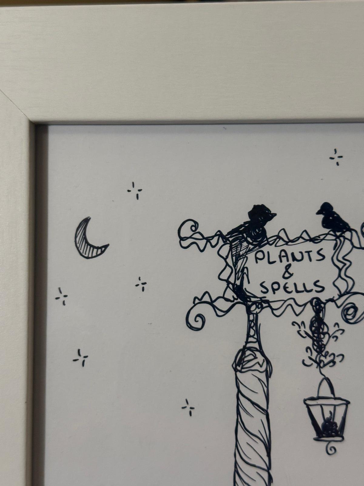 Plants And Spells | Handmade Framed Poster – Original Artwork Wall Decor