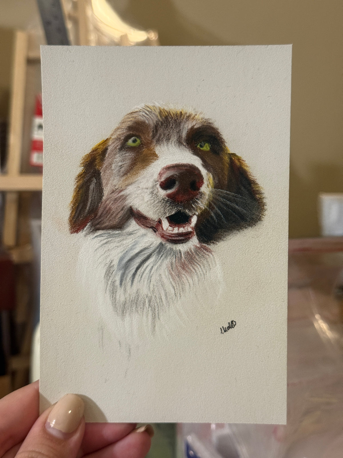 Dog | Handmade Framed Poster – Original Artwork Wall Decor
