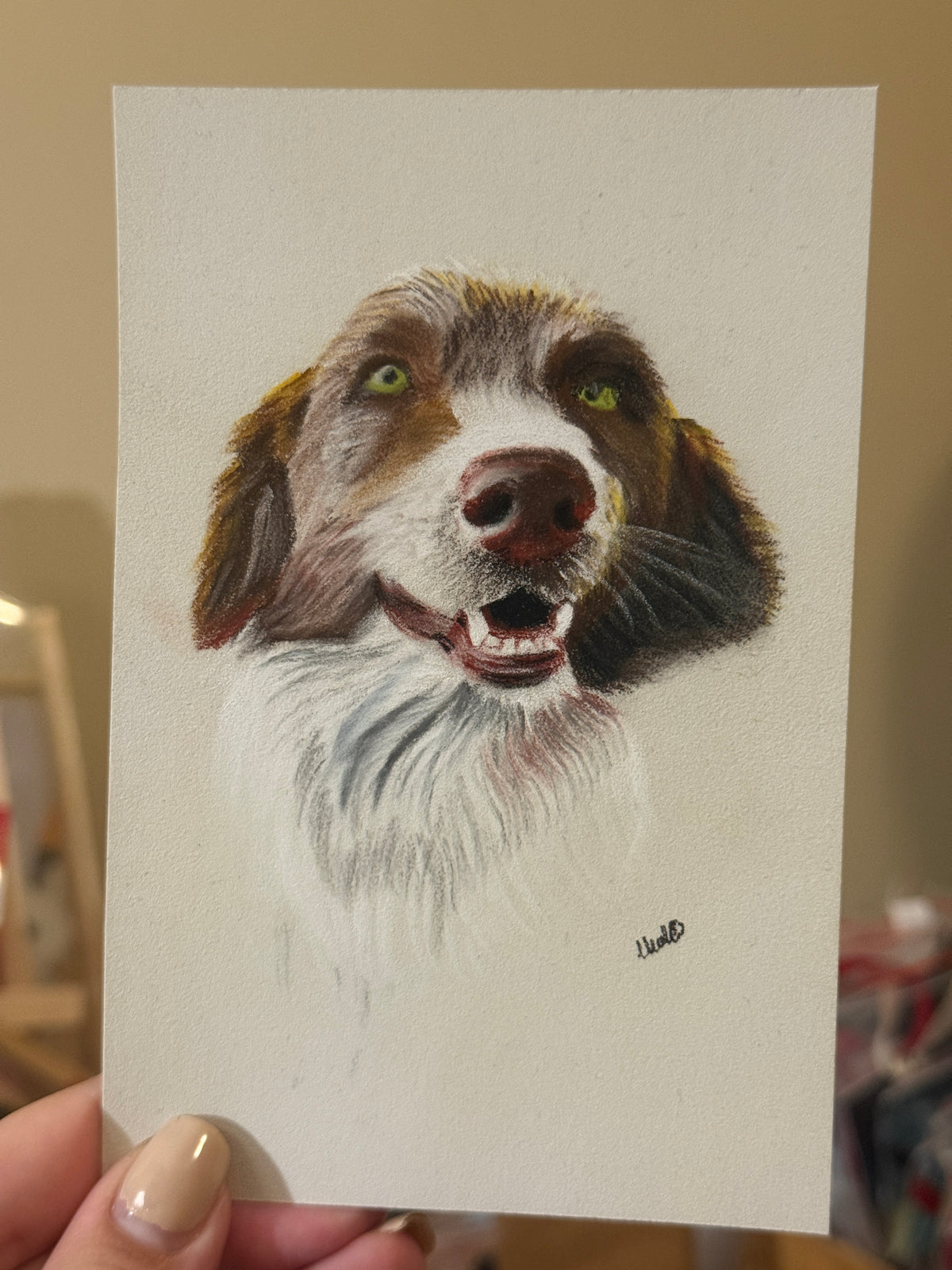 Dog | Handmade Framed Poster – Original Artwork Wall Decor