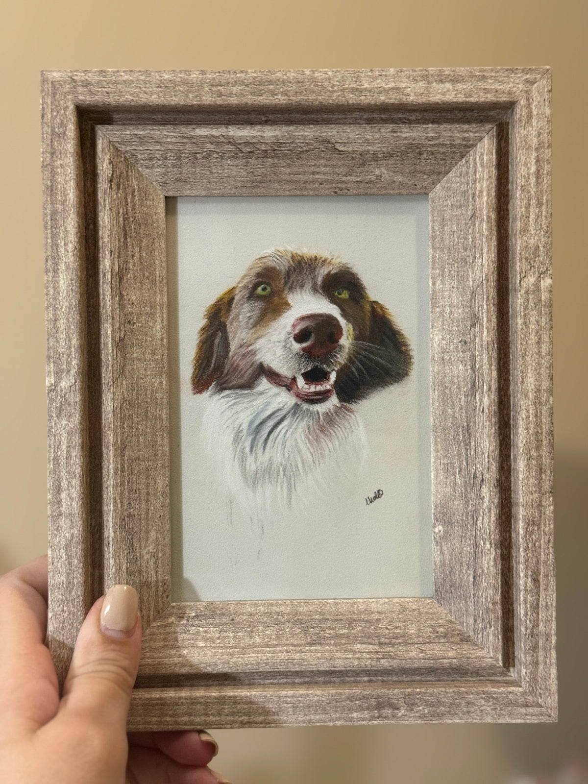 Dog | Handmade Framed Poster – Original Artwork Wall Decor