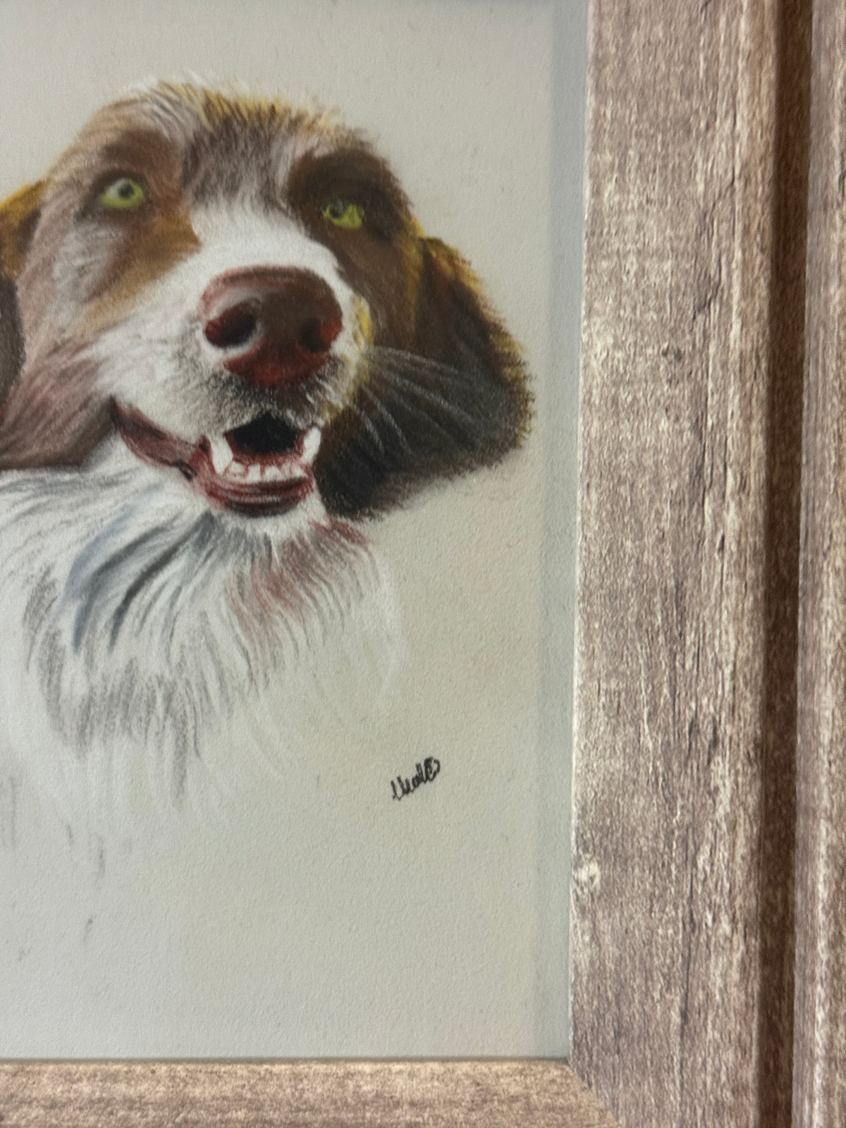 Dog | Handmade Framed Poster – Original Artwork Wall Decor