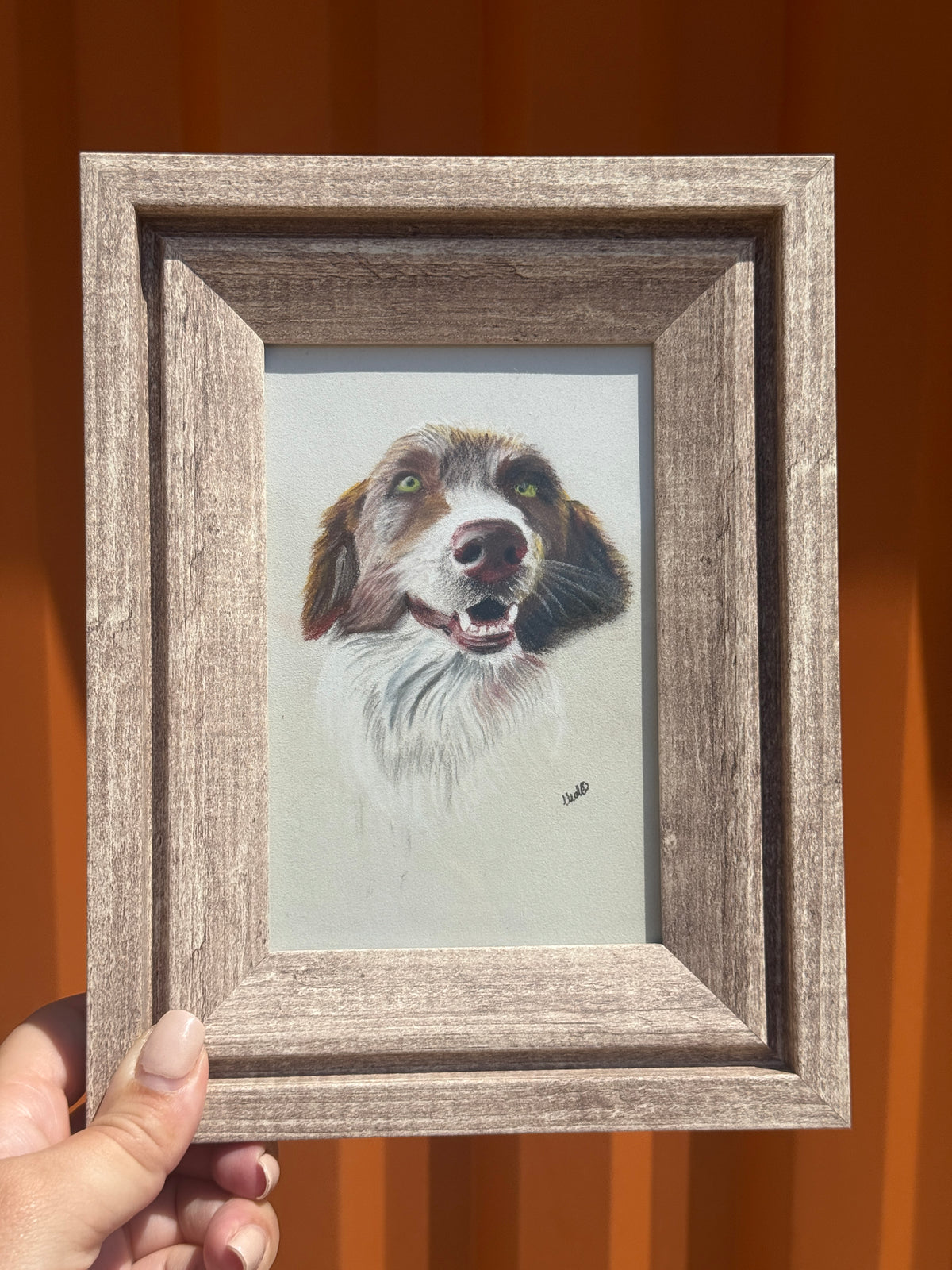 Dog | Handmade Framed Poster – Original Artwork Wall Decor