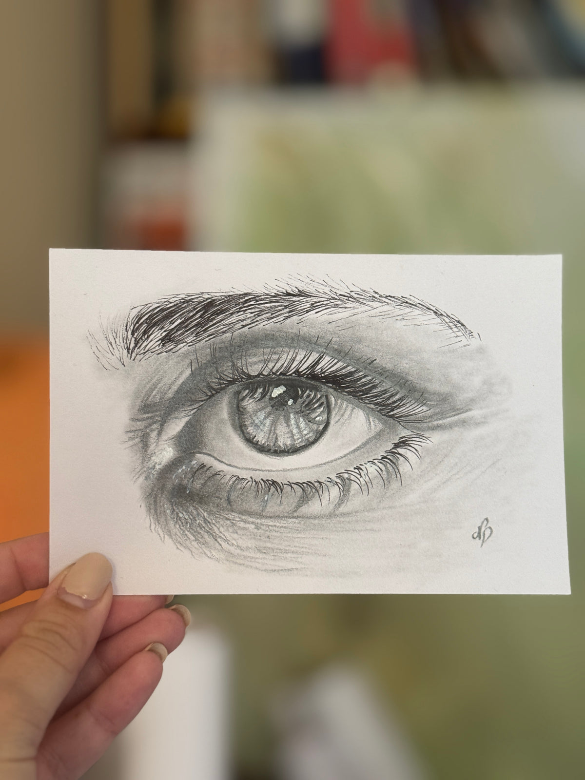 Eye Closeup 2.0 | Handmade Framed Poster – Original Artwork Wall Decor