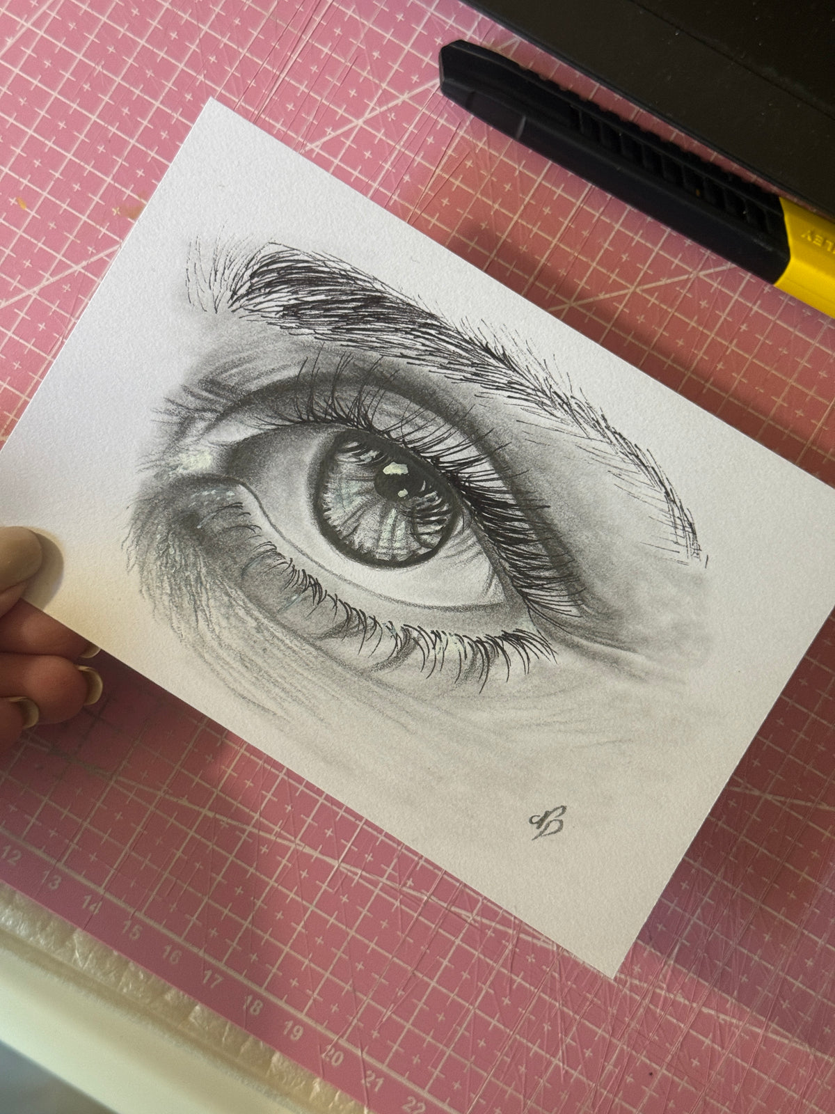 Eye Closeup 2.0 | Handmade Framed Poster – Original Artwork Wall Decor
