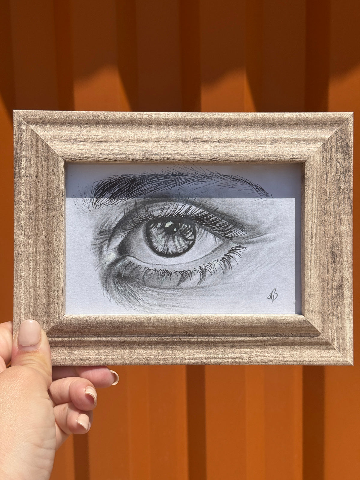 Eye Closeup 2.0 | Handmade Framed Poster – Original Artwork Wall Decor