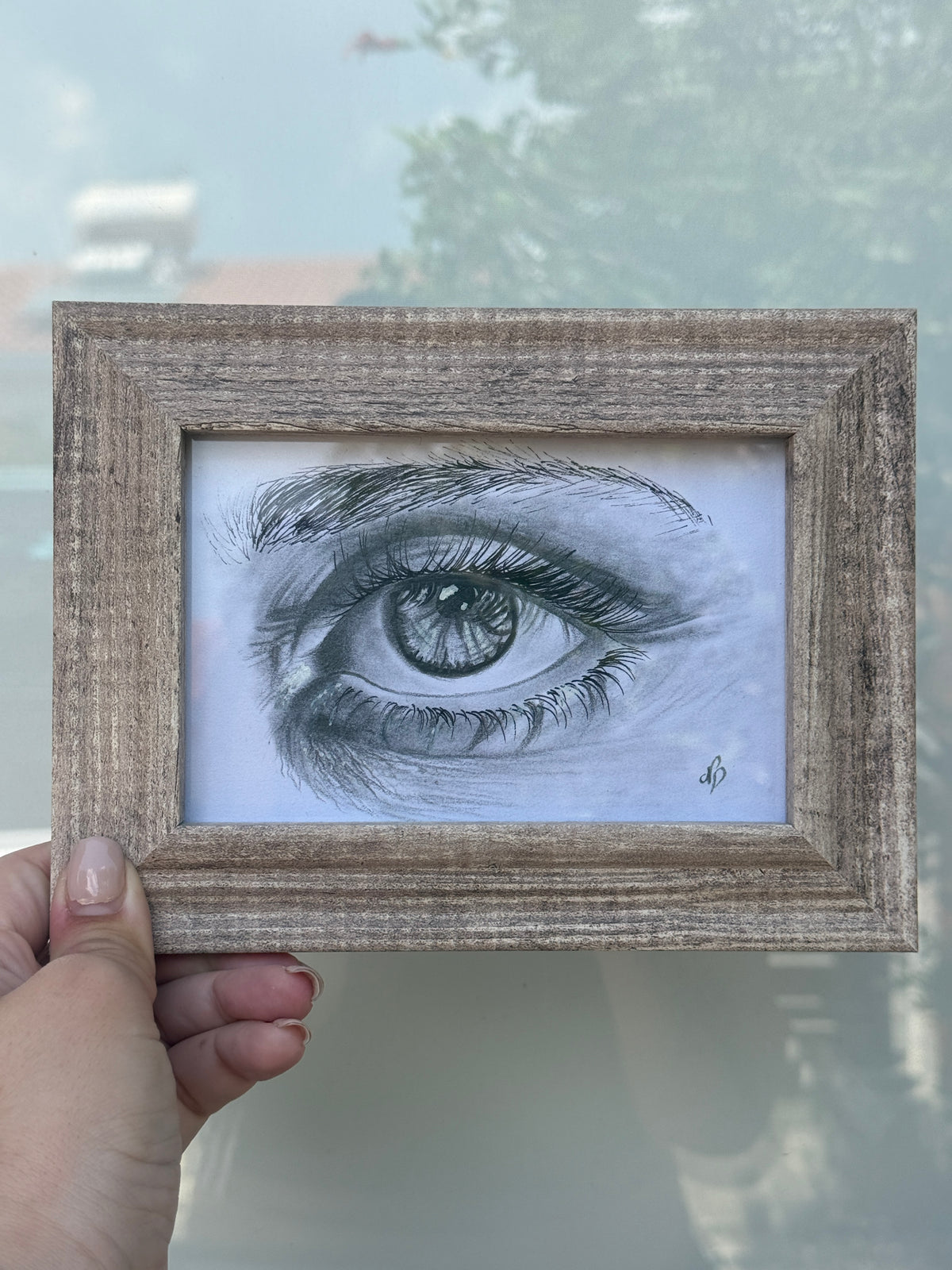 Eye Closeup 2.0 | Handmade Framed Poster – Original Artwork Wall Decor