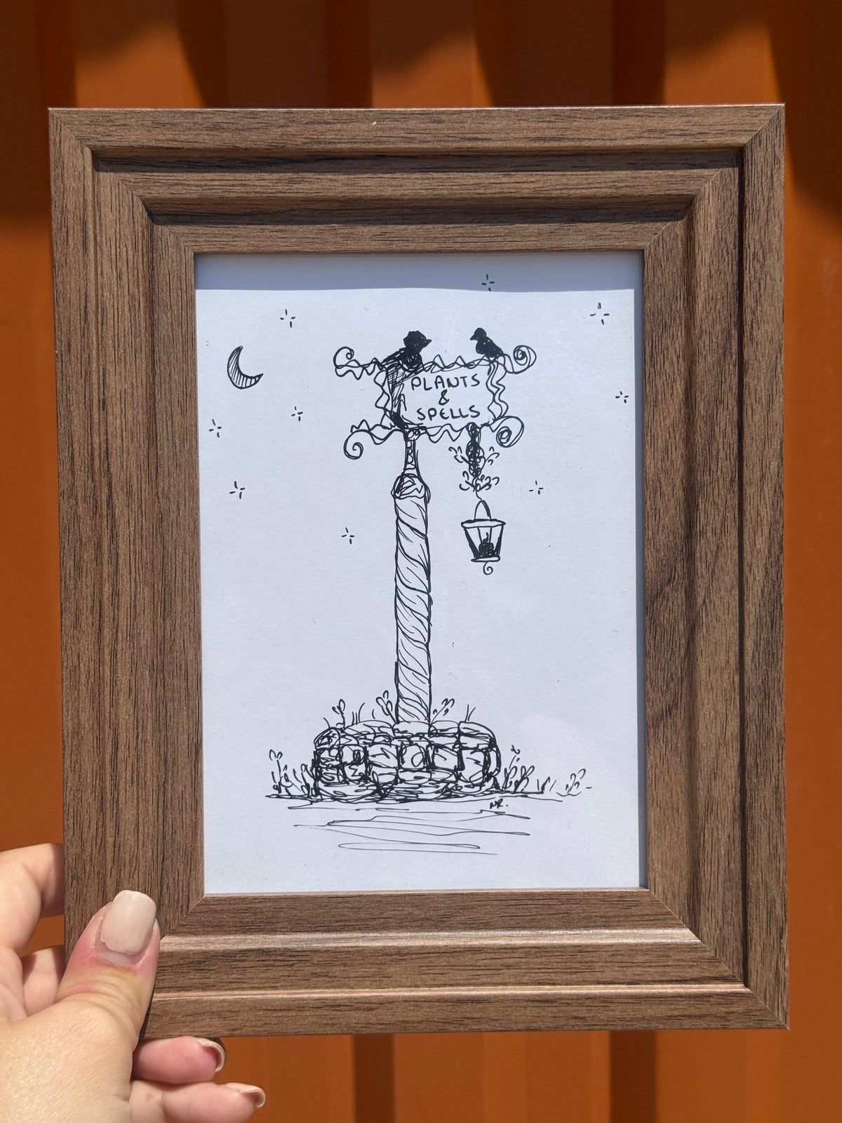 Plants And Spells | Handmade Framed Poster – Original Artwork Wall Decor