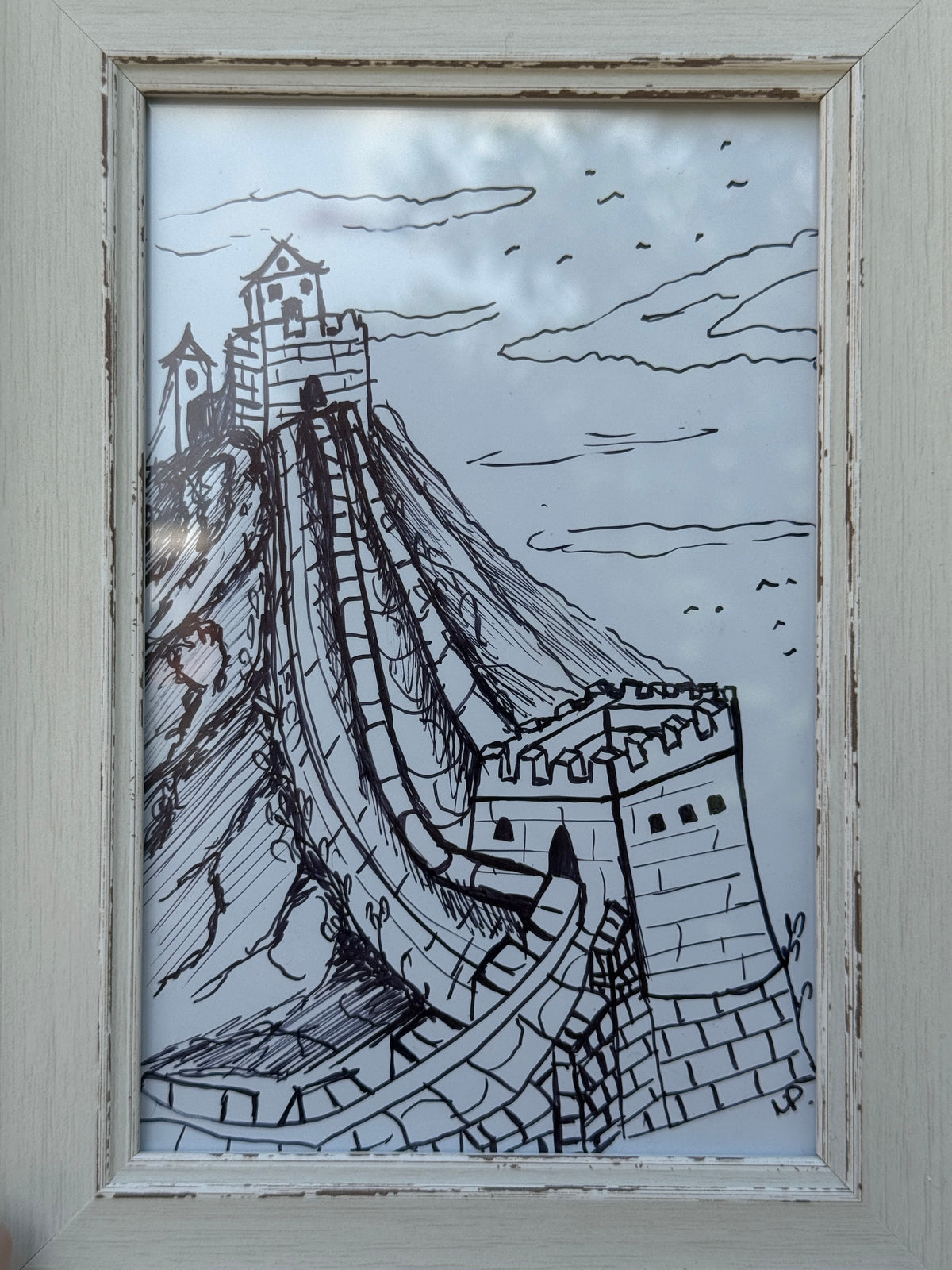 Shanghai China | Handmade Framed Poster – Original Artwork Wall Decor