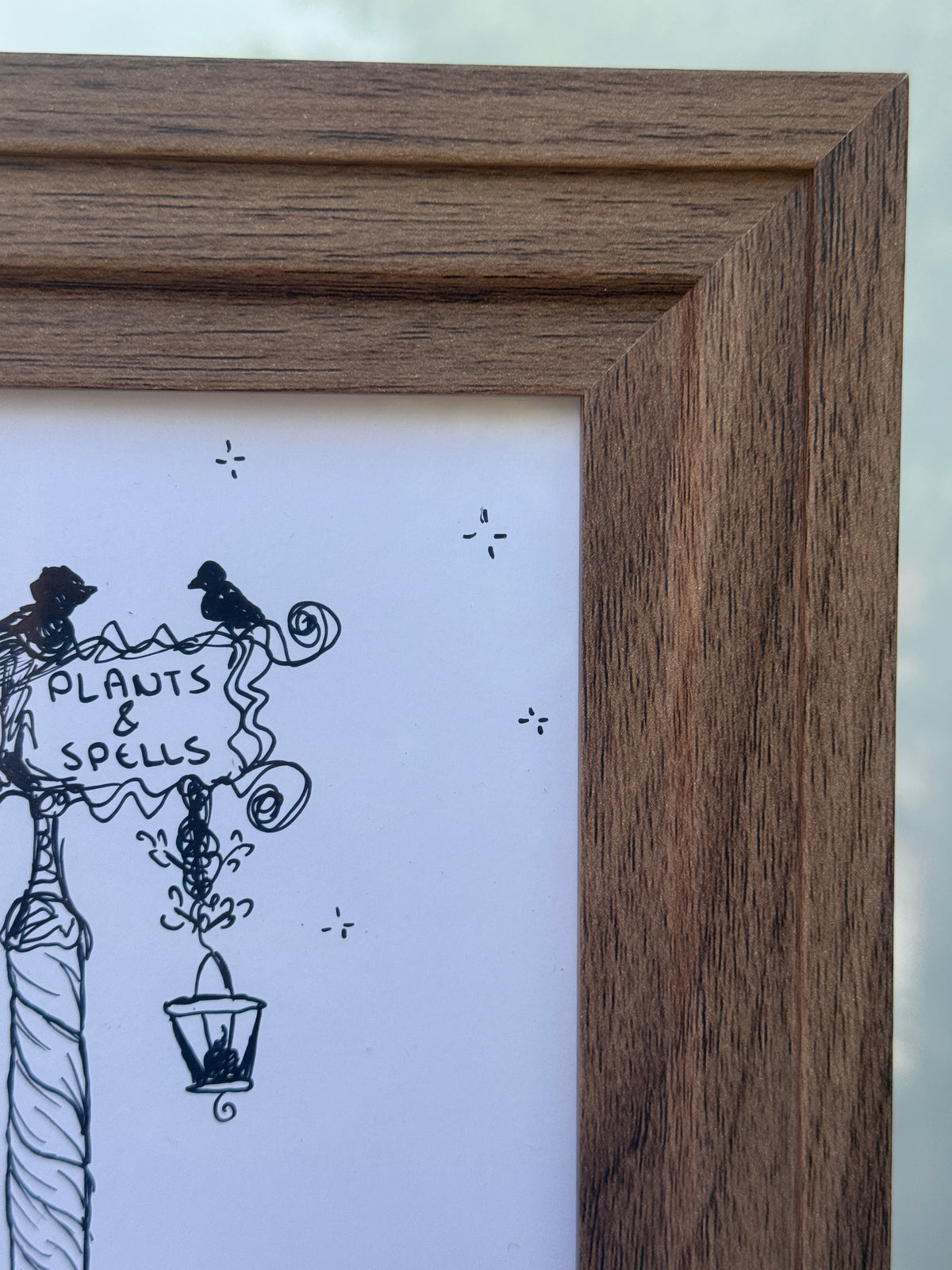 Plants And Spells | Handmade Framed Poster – Original Artwork Wall Decor