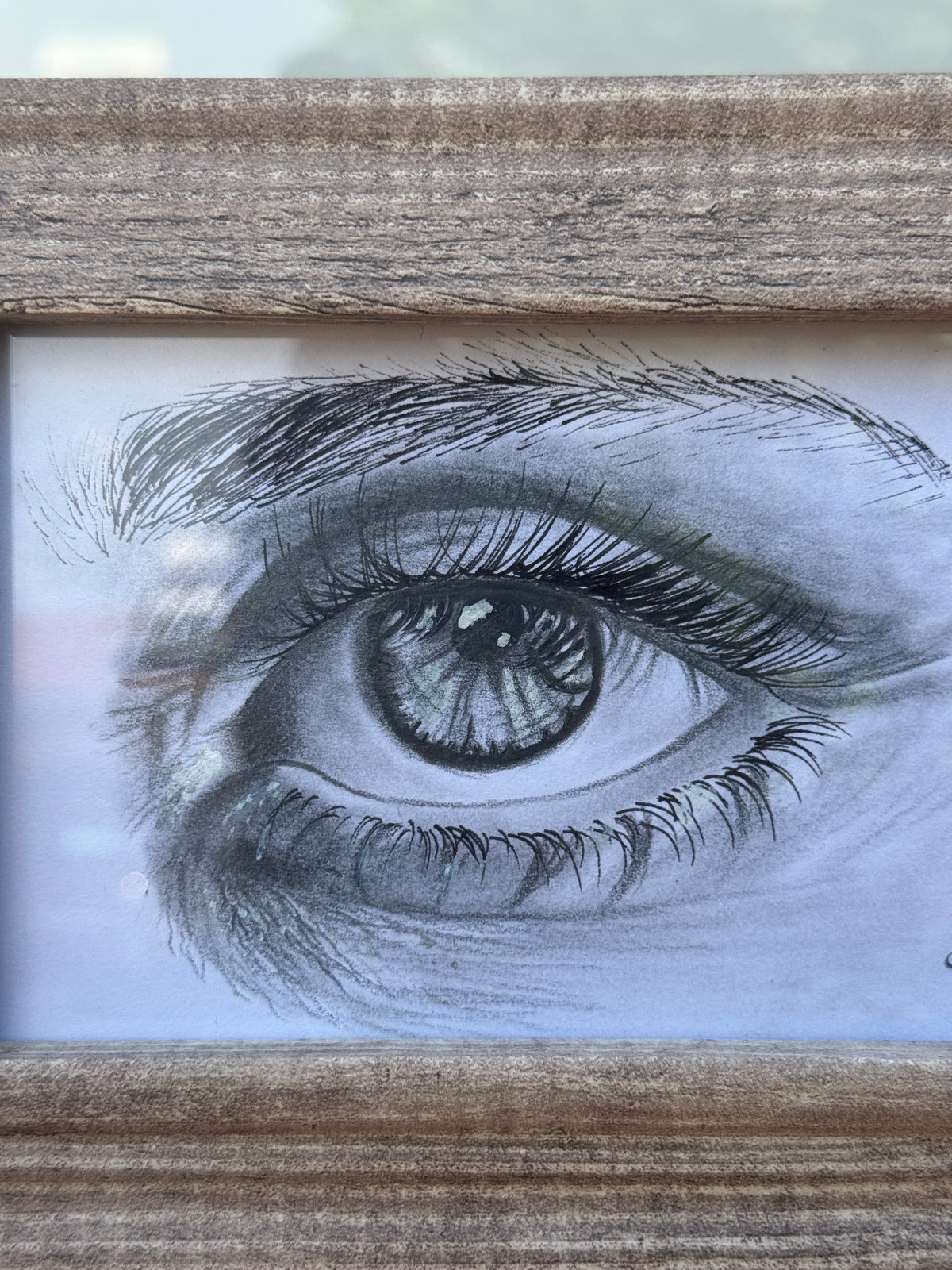 Eye Closeup 2.0 | Handmade Framed Poster – Original Artwork Wall Decor