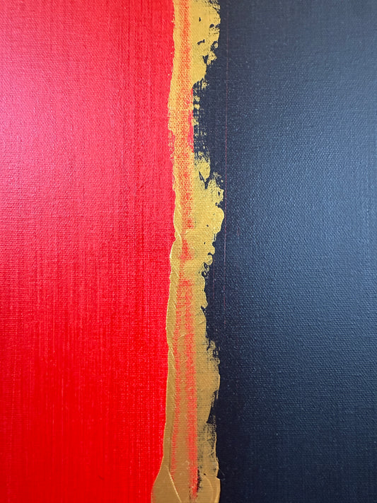 Bipolar | Original Contemporary Acrylic Painting – 70 x 70 cm Modern Abstract Artwork