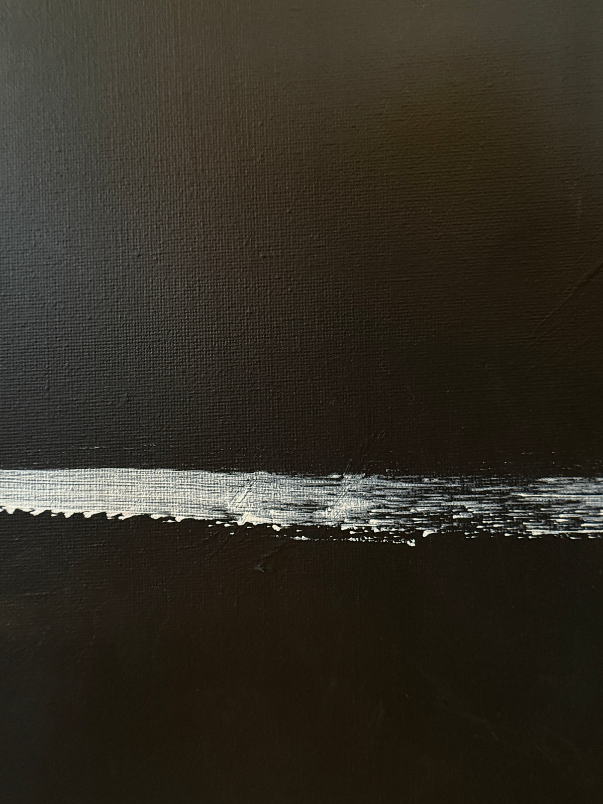 Squared Black | Original 3-Piece Contemporary Acrylic Painting – 20 × 60 cm Modern Abstract Artwork