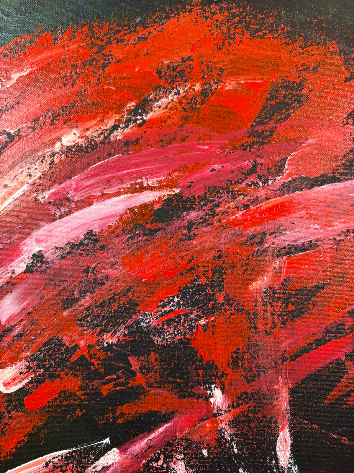 Moon | Original Contemporary Acrylic Painting – 30 x 100 cm Modern Abstract Artwork