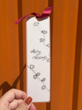 Merry Christmas Handmade Illustrated Bookmark – Original Art Bookmark