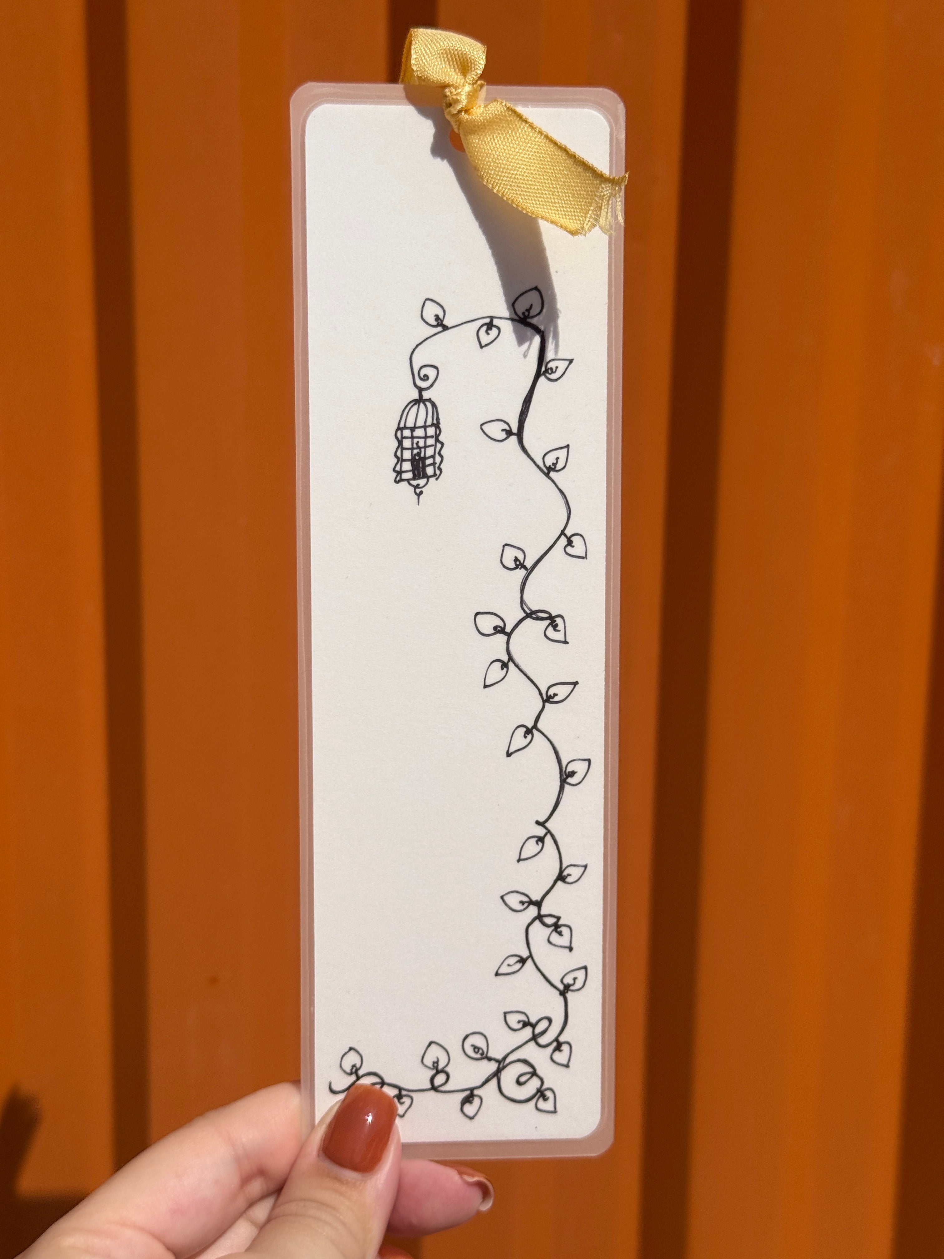 Lantern Handmade Illustrated Bookmark – Original Art Bookmark