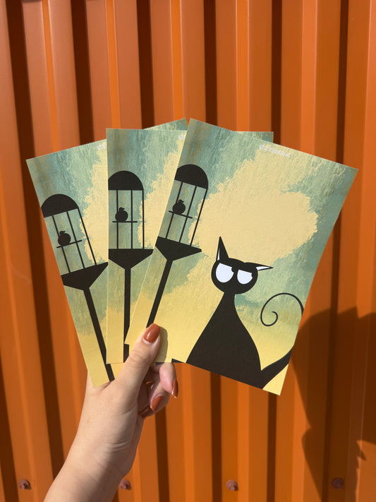 Cat Set of 3 Postcards Bundle | Illustrated Art Postcards – Original Artwork Prints