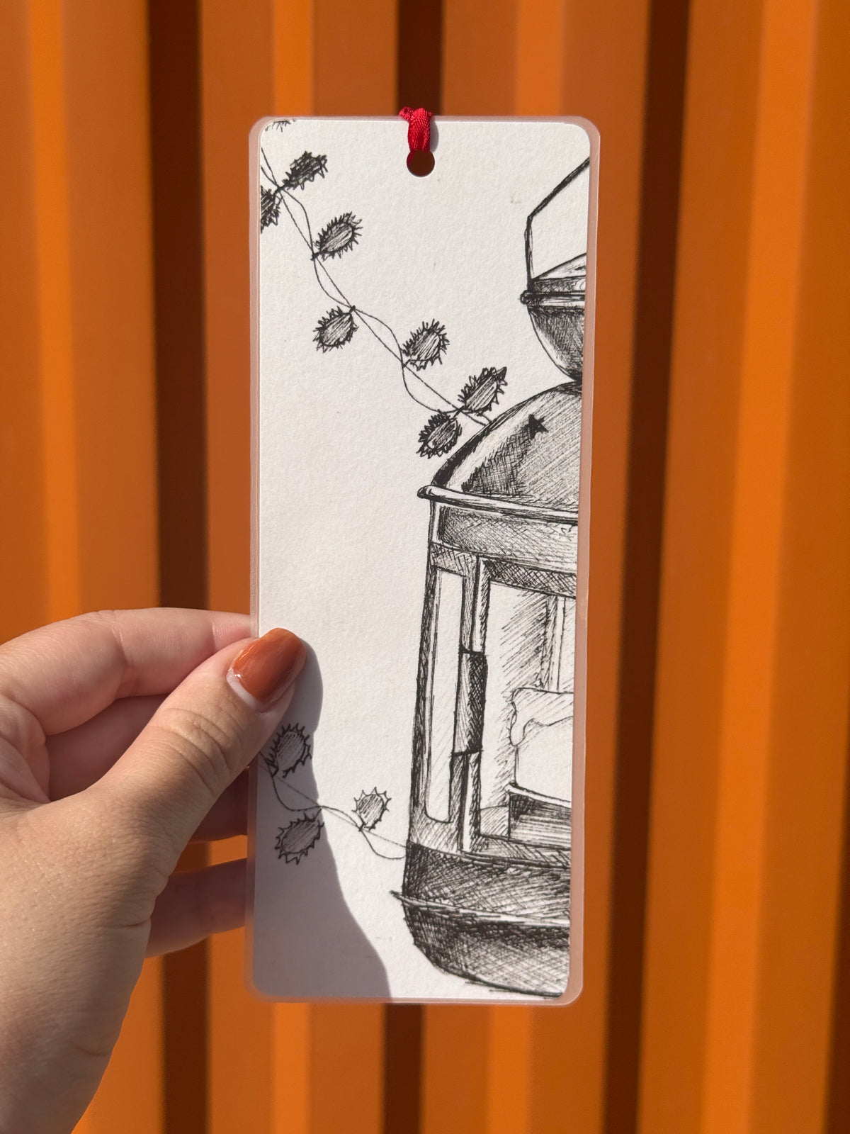 Lantern V.2 Handmade Illustrated Bookmark – Original Art Bookmark