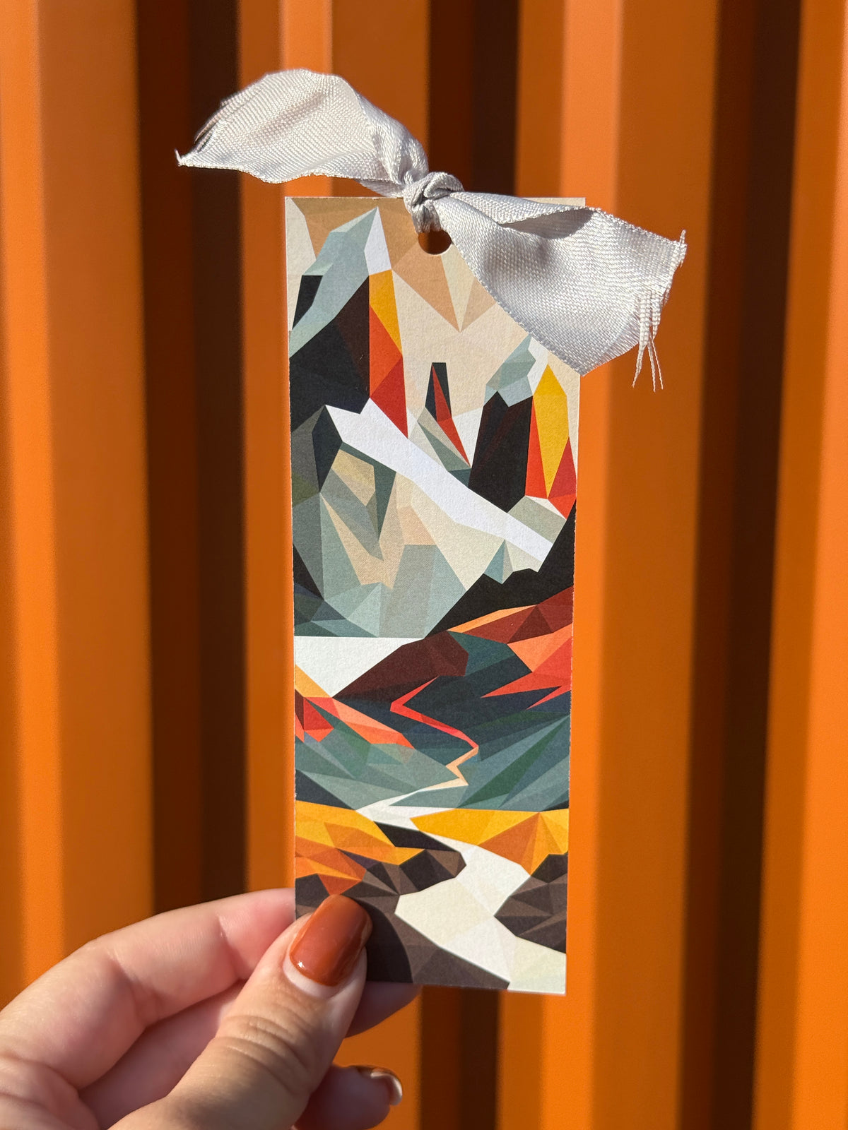 Colorful Mountains | Illustrated Bookmark – Printed Artwork Bookmark