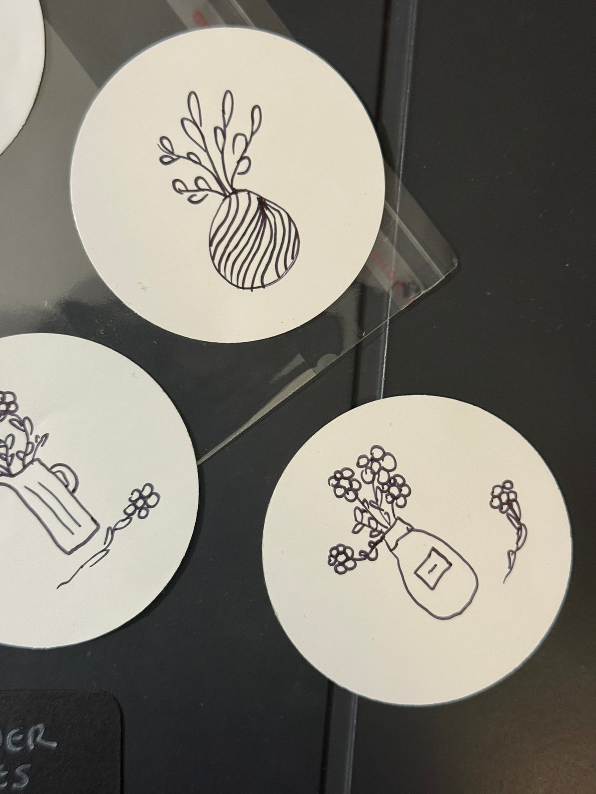 Flower Vases | Handmade Sticker Pack – Original Illustrated Stickers