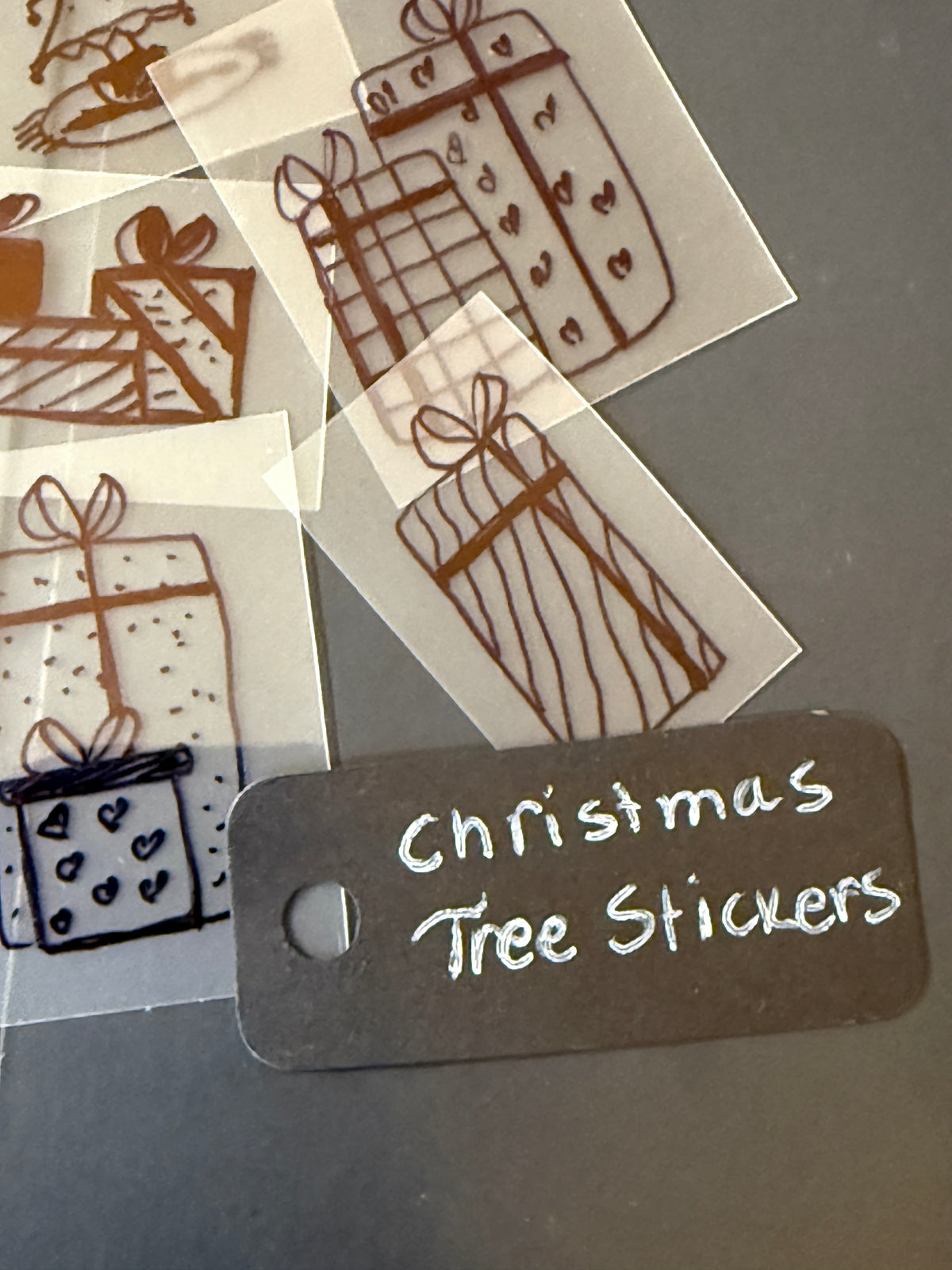 Christmas Tree Handmade Sticker Pack – Original Illustrated Stickers