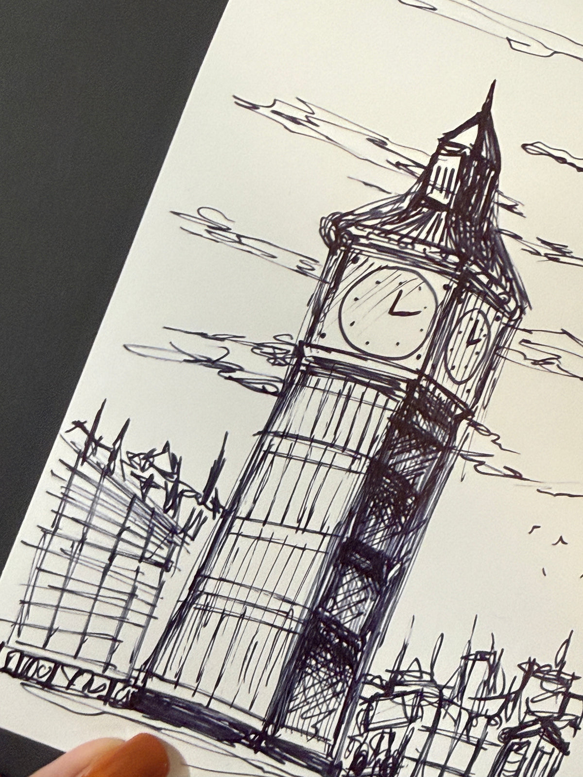 London England | Handmade Framed Poster – Original Artwork Wall Decor