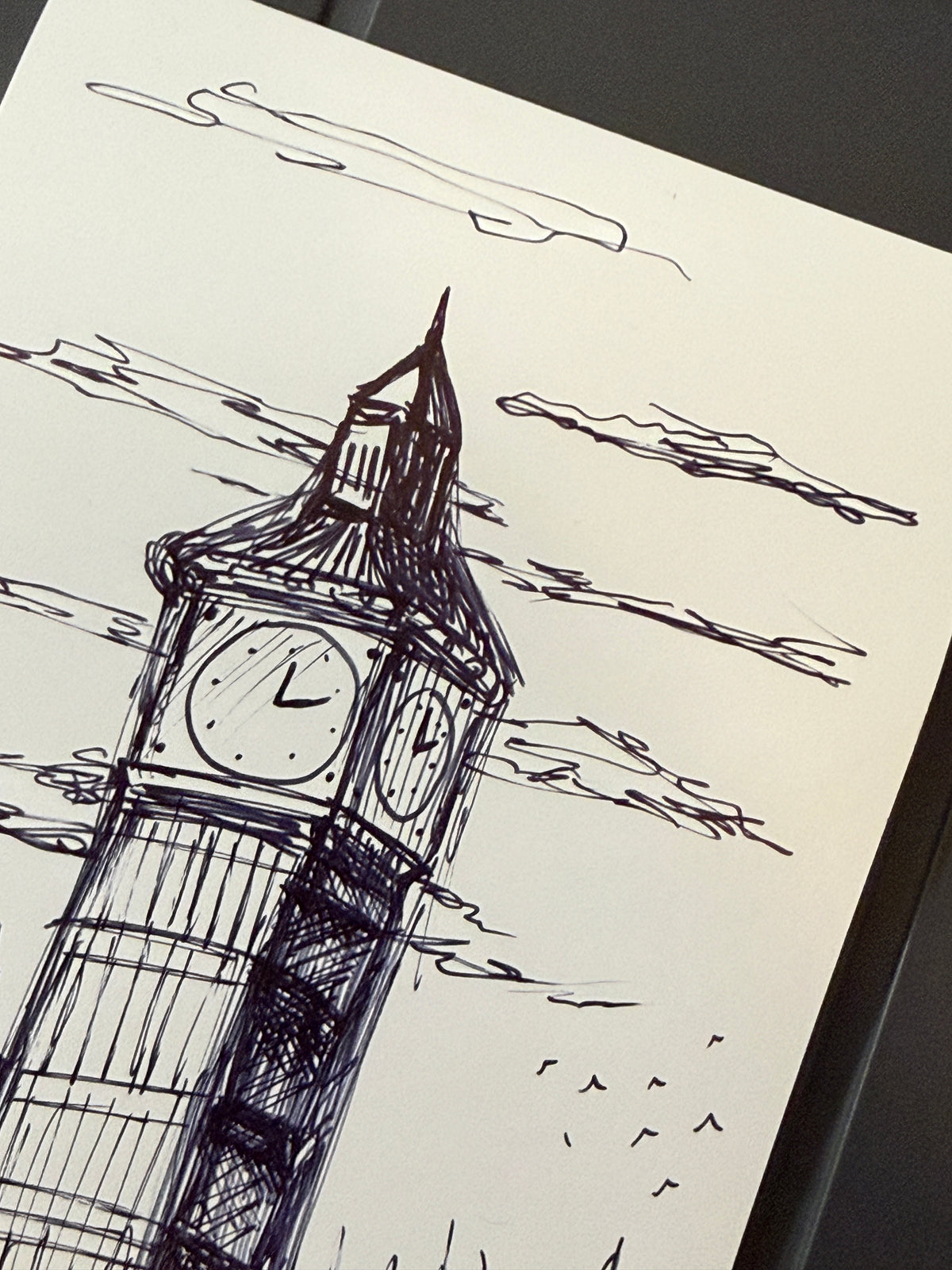London England | Handmade Framed Poster – Original Artwork Wall Decor