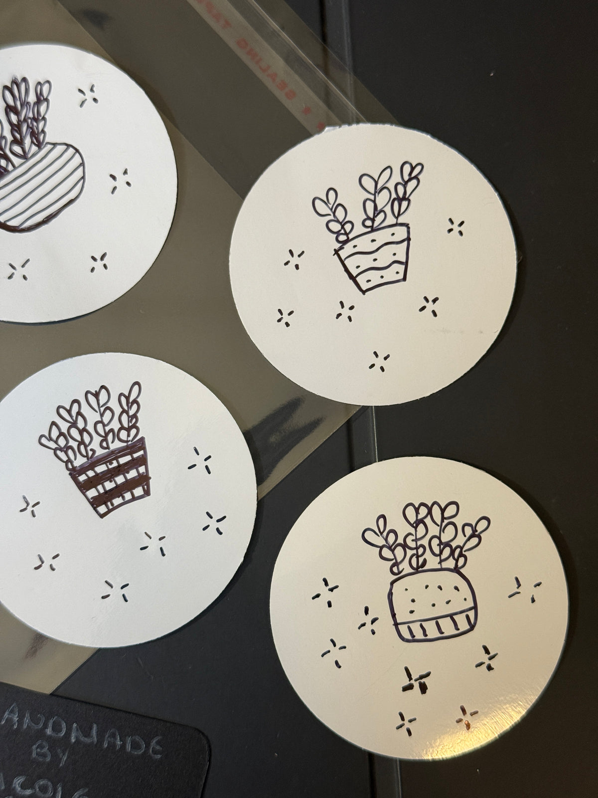 Flower Vases V.2 | Handmade Sticker Pack – Original Illustrated Stickers