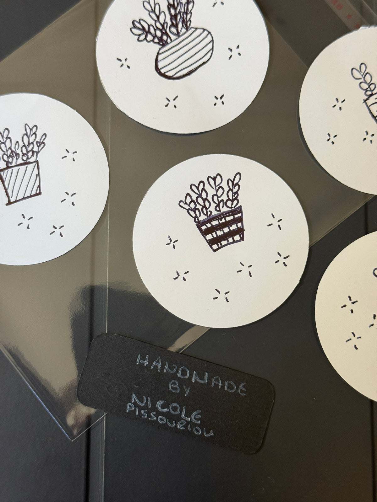 Flower Vases V.2 | Handmade Sticker Pack – Original Illustrated Stickers