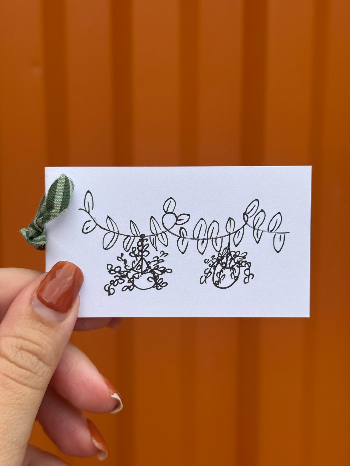 Cute Little Plants | Mini Handmade Greeting Card – Original Illustrated Card