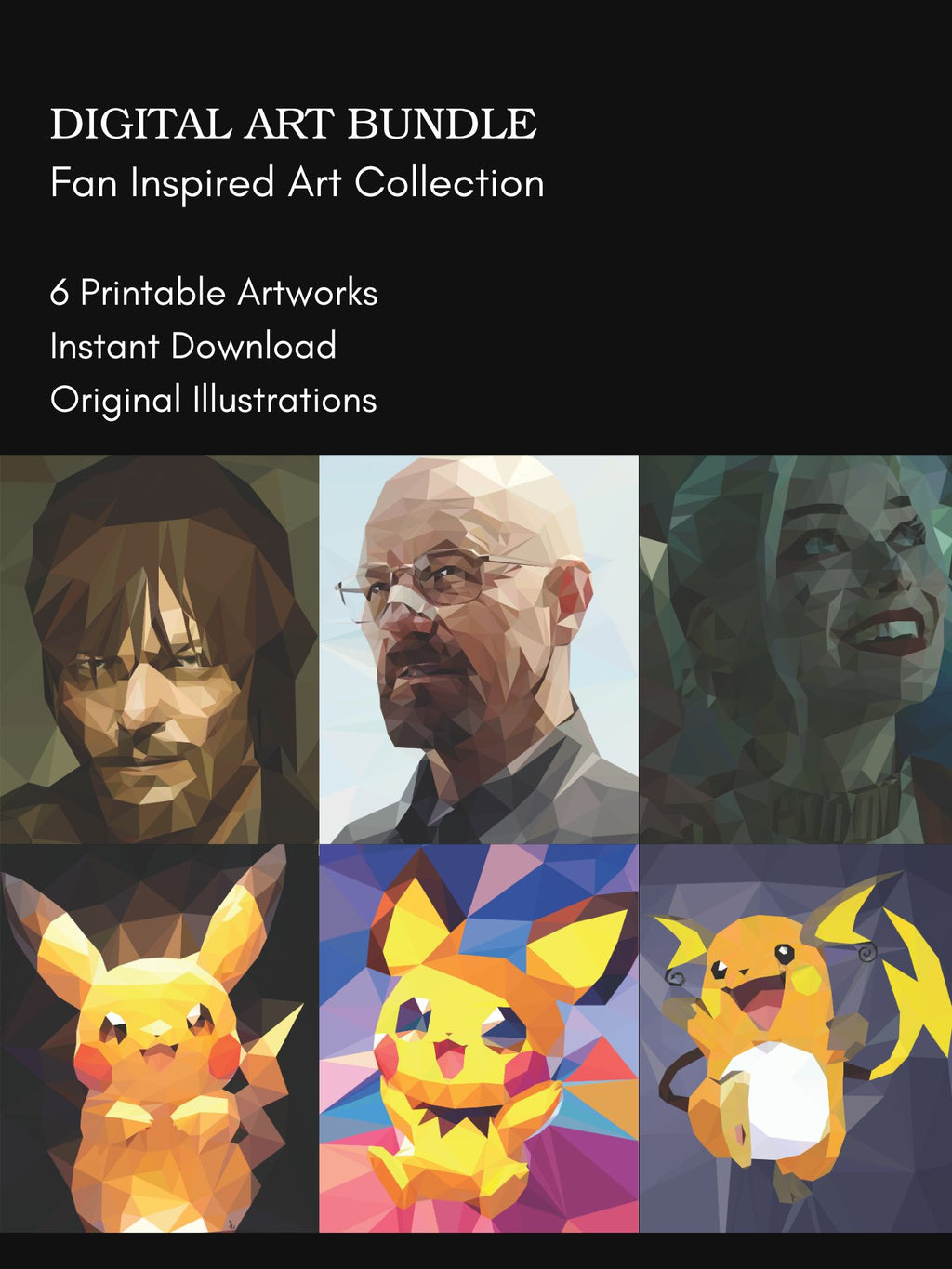 Fan-Inspired Art Digital Bundle – Character Illustration Collection
